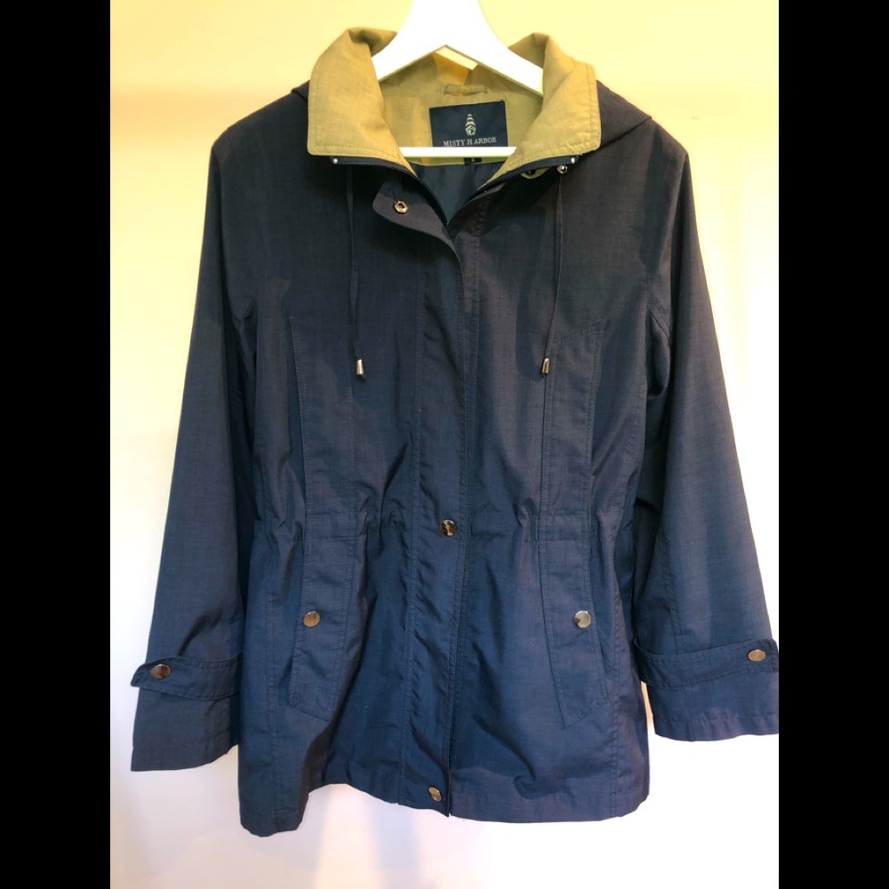 Misty Harbor Blue Raincoat